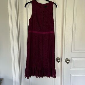 Maroon Lace Dress